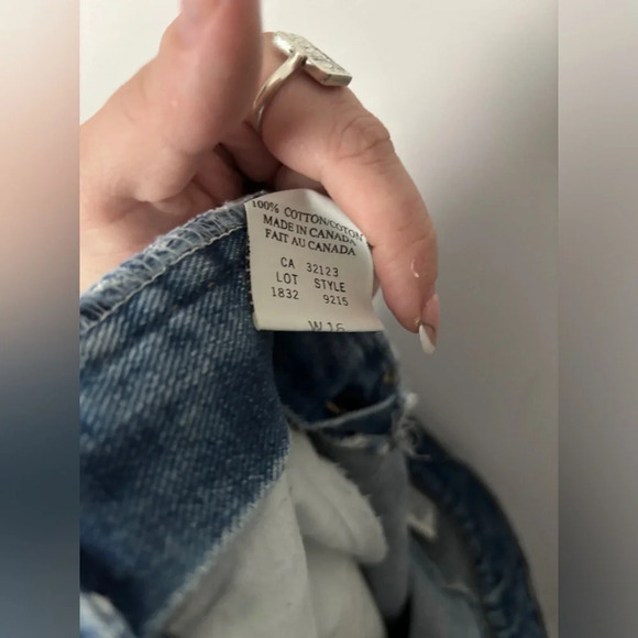 Vintage | Huntington Ridge | High-Waisted Denim Mini Skirt  | Size 16 - Picture 6 of 11